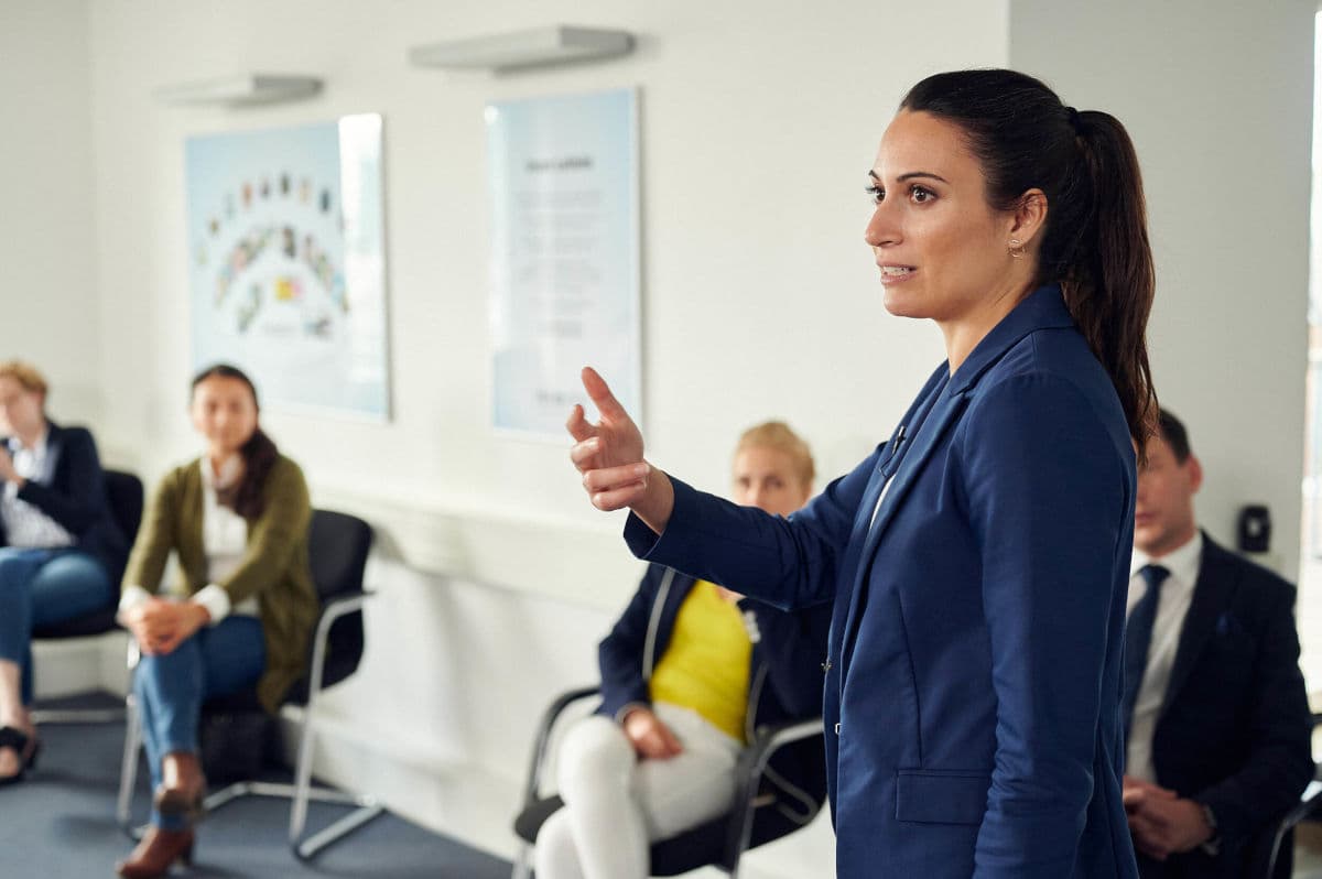 Brooke Gazdag leading a workshop